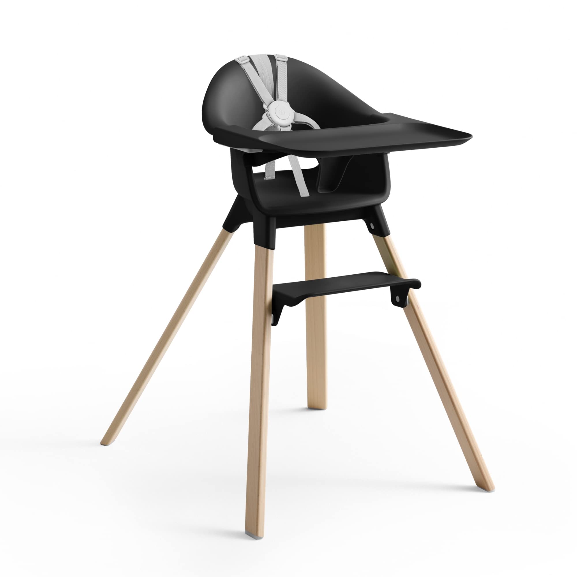 Foto 1 | Trona Stokke Clikk Negra Natural Con Bandeja Para 6 A 36 Meses - Venta Internacional.