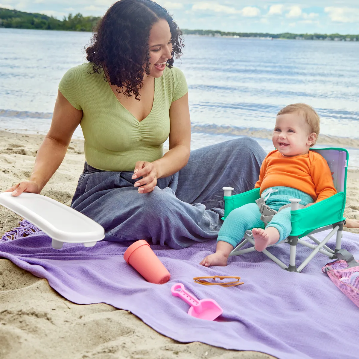 Foto 6 pulgar | Booster Silla Periquera Para Bebé Bright Starts Pop N Sit Sirenita