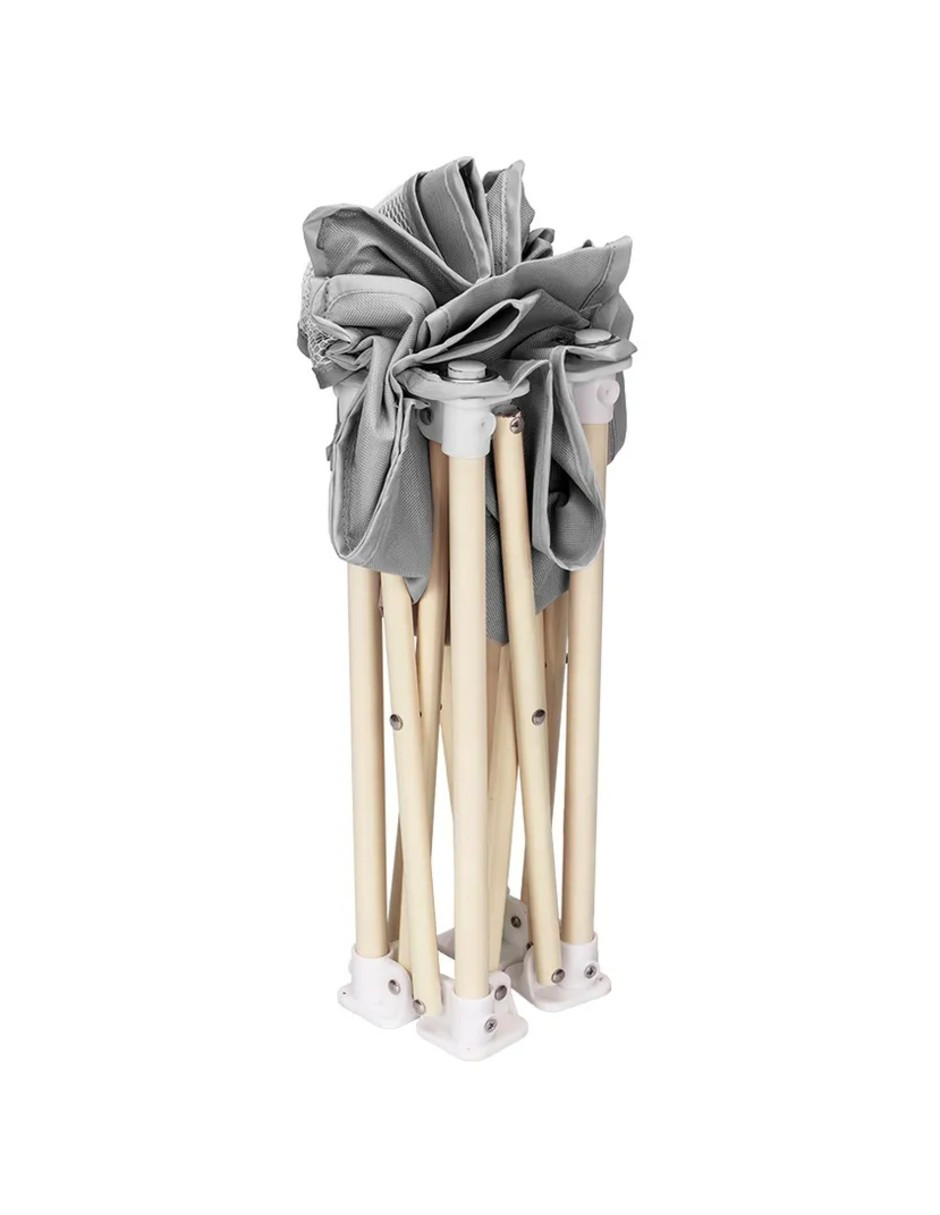 Foto 4 | Periquera Para Bebe Portatil Plegable Ajustable Gris Claro