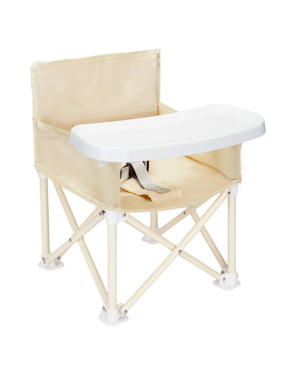 Periquera Para Bebe Portatil Plegable Beige