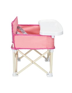 Foto 3 | Periquera Para Bebe Portatil Plegable Ajustable Rosa