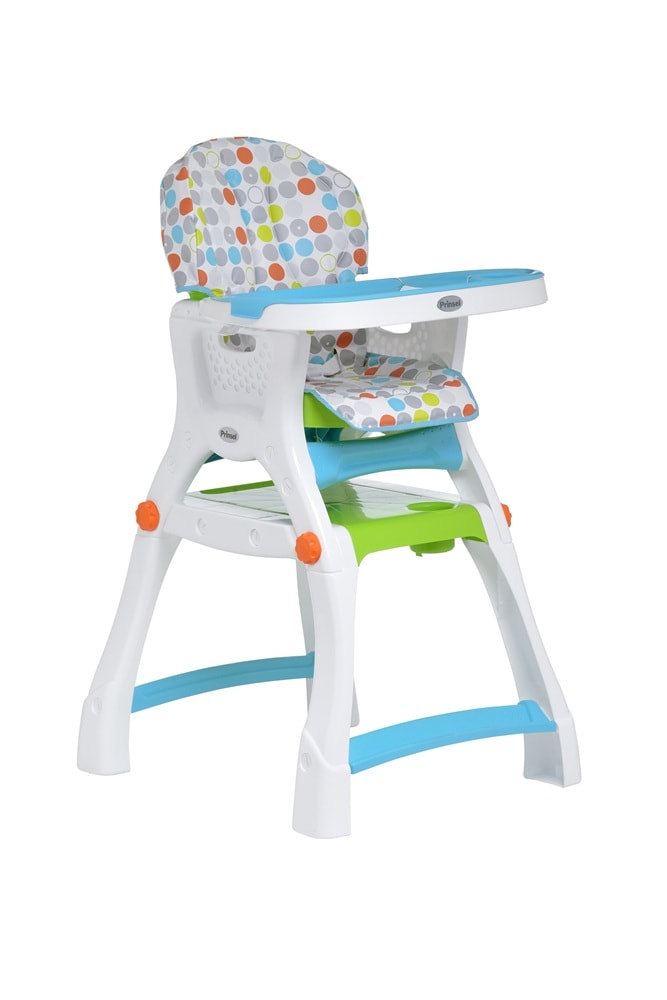Silla Alta Para Bebé Prinsel Kinder City Círculos Unisex Gris/multicolor Convertible A Escritorio $1,499