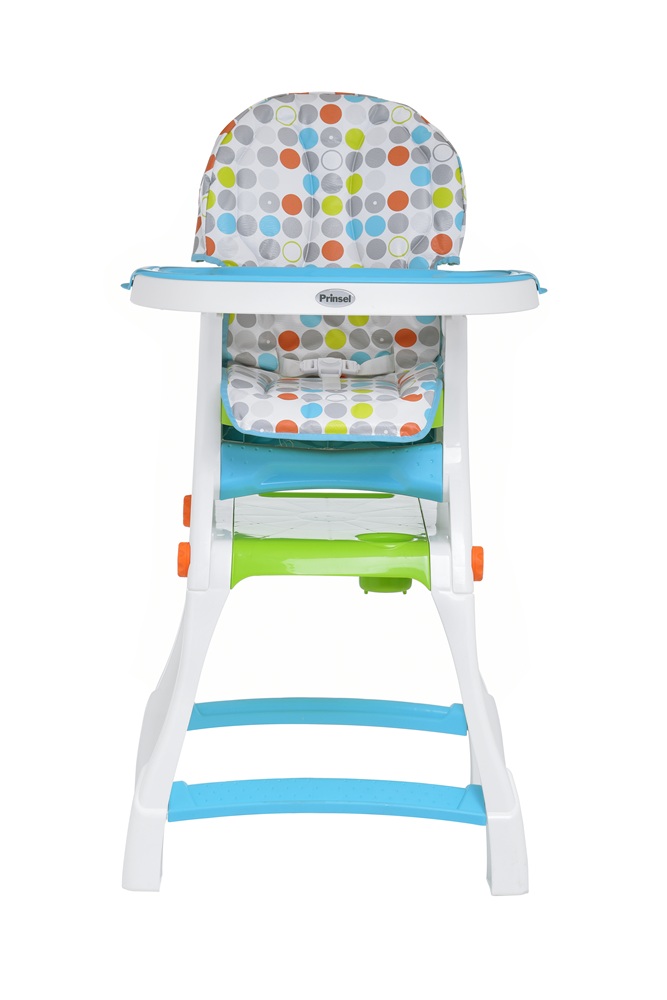 Foto 3 pulgar | Silla Alta Para Bebé Prinsel Kinder City Círculos Unisex Gris/multicolor Convertible A Escritorio