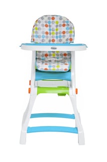 Foto 2 | Silla Alta Para Bebé Prinsel Kinder City Círculos Unisex Gris/multicolor Convertible A Escritorio