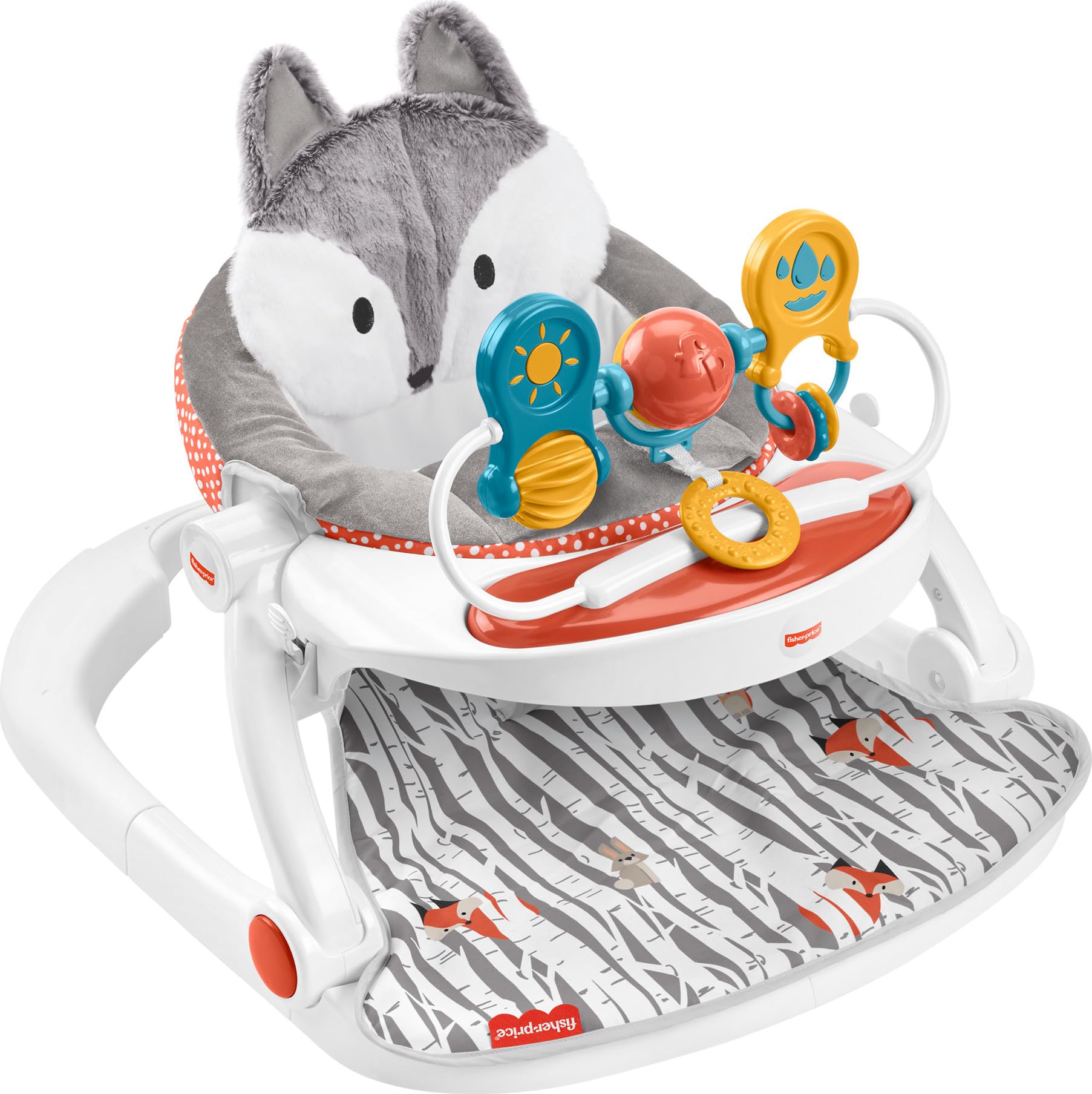 Silla Portátil Para Bebés Fisher-price Sit-me-up Con Bandeja Para Aperitivos - Venta Internacional.