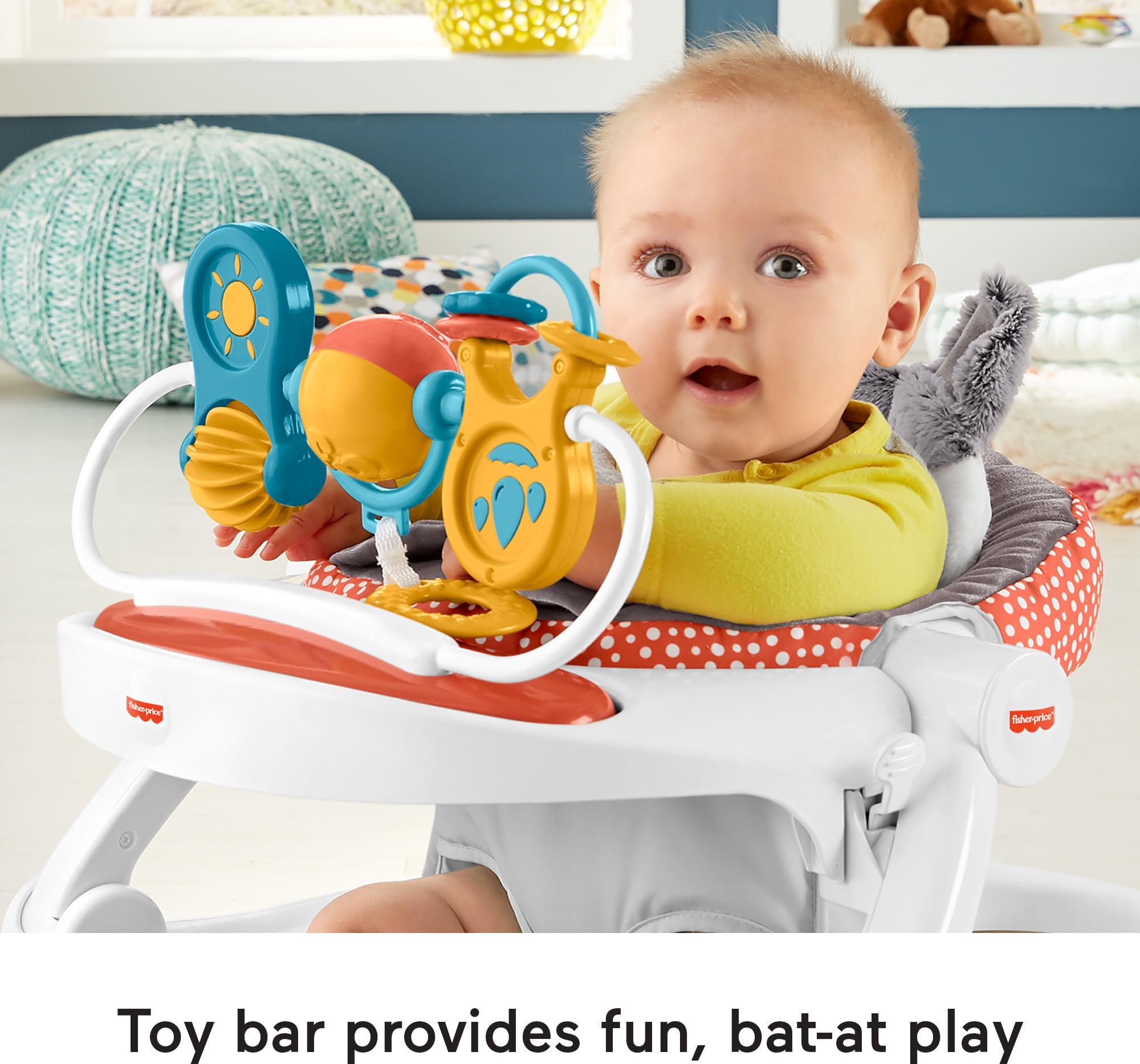 Foto 4 pulgar | Silla Portátil Para Bebés Fisher-price Sit-me-up Con Bandeja Para Aperitivos - Venta Internacional.