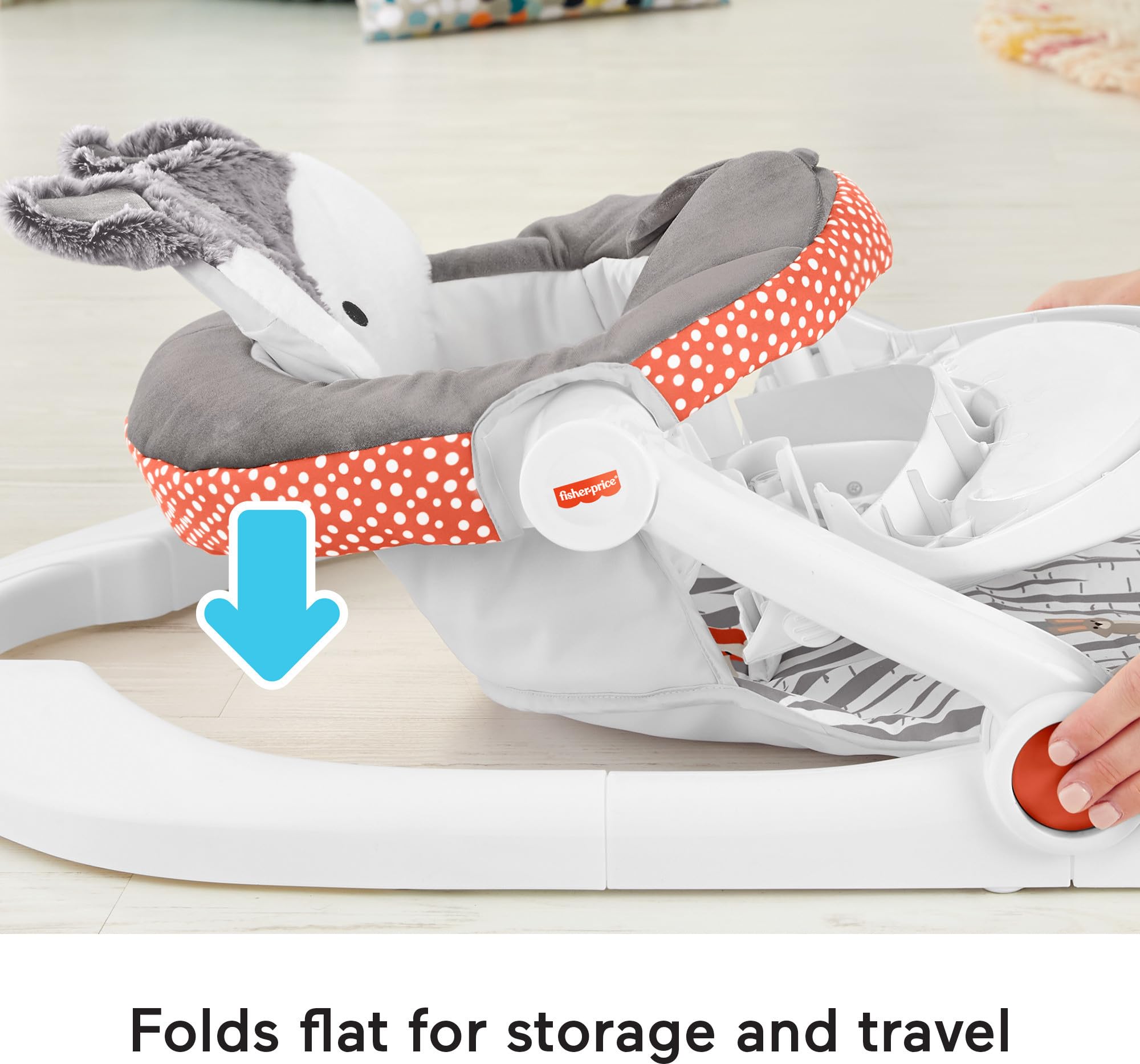 Foto 6 pulgar | Silla Portátil Para Bebés Fisher-price Sit-me-up Con Bandeja Para Aperitivos - Venta Internacional.