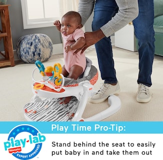 Foto 6 | Silla Portátil Para Bebés Fisher-price Sit-me-up Con Bandeja Para Aperitivos - Venta Internacional.