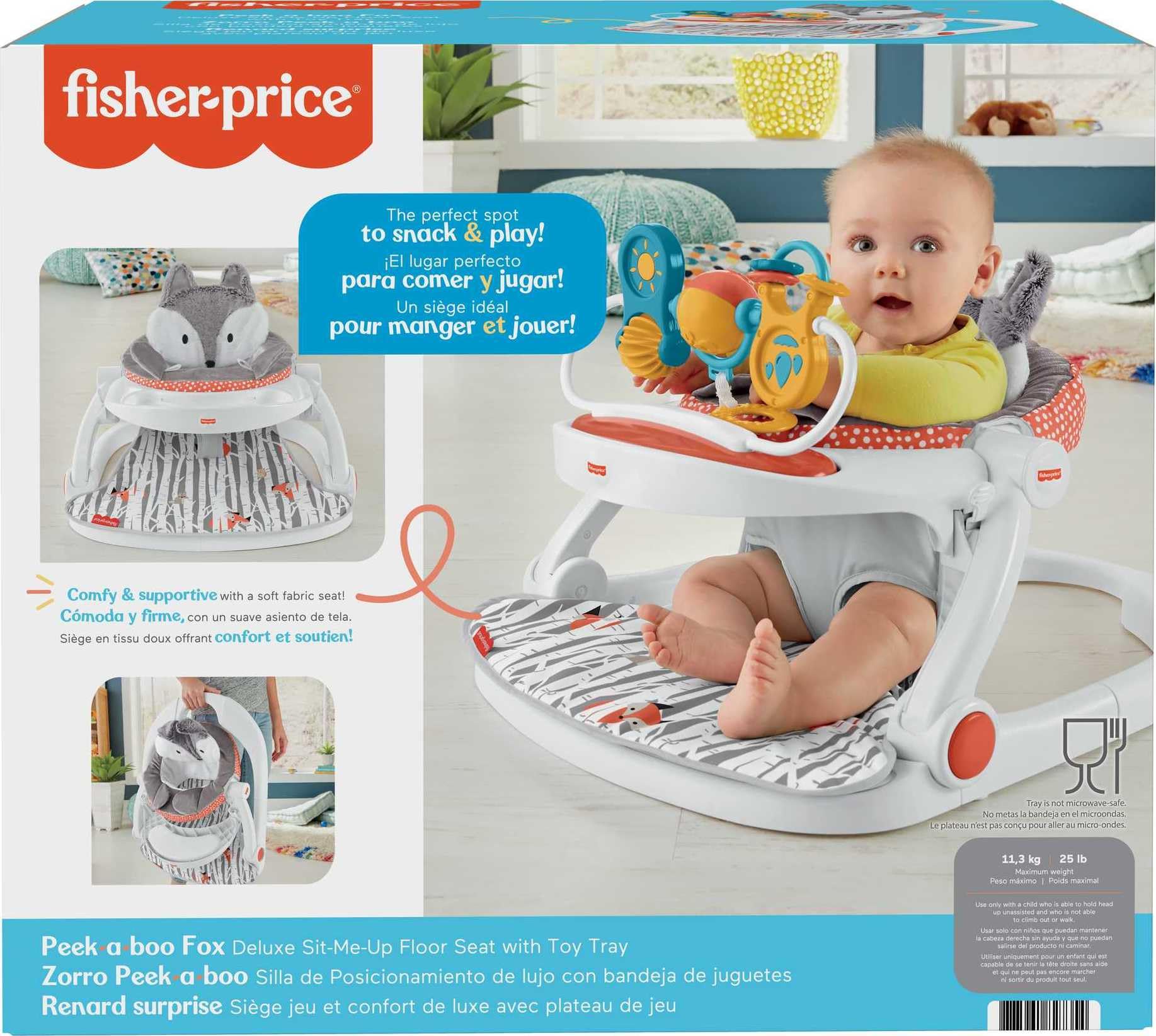Foto 8 pulgar | Silla Portátil Para Bebés Fisher-price Sit-me-up Con Bandeja Para Aperitivos - Venta Internacional.