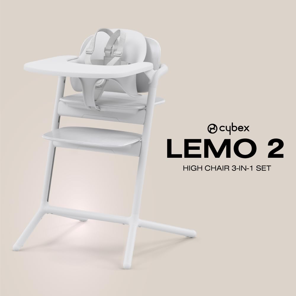 Foto 4 pulgar | Juego De Tronas Cybex Lemo 3 En 1 Con Juego Para Bebés Y Bandeja Para Aperitivos  Color Blanco - Venta Internacional.
