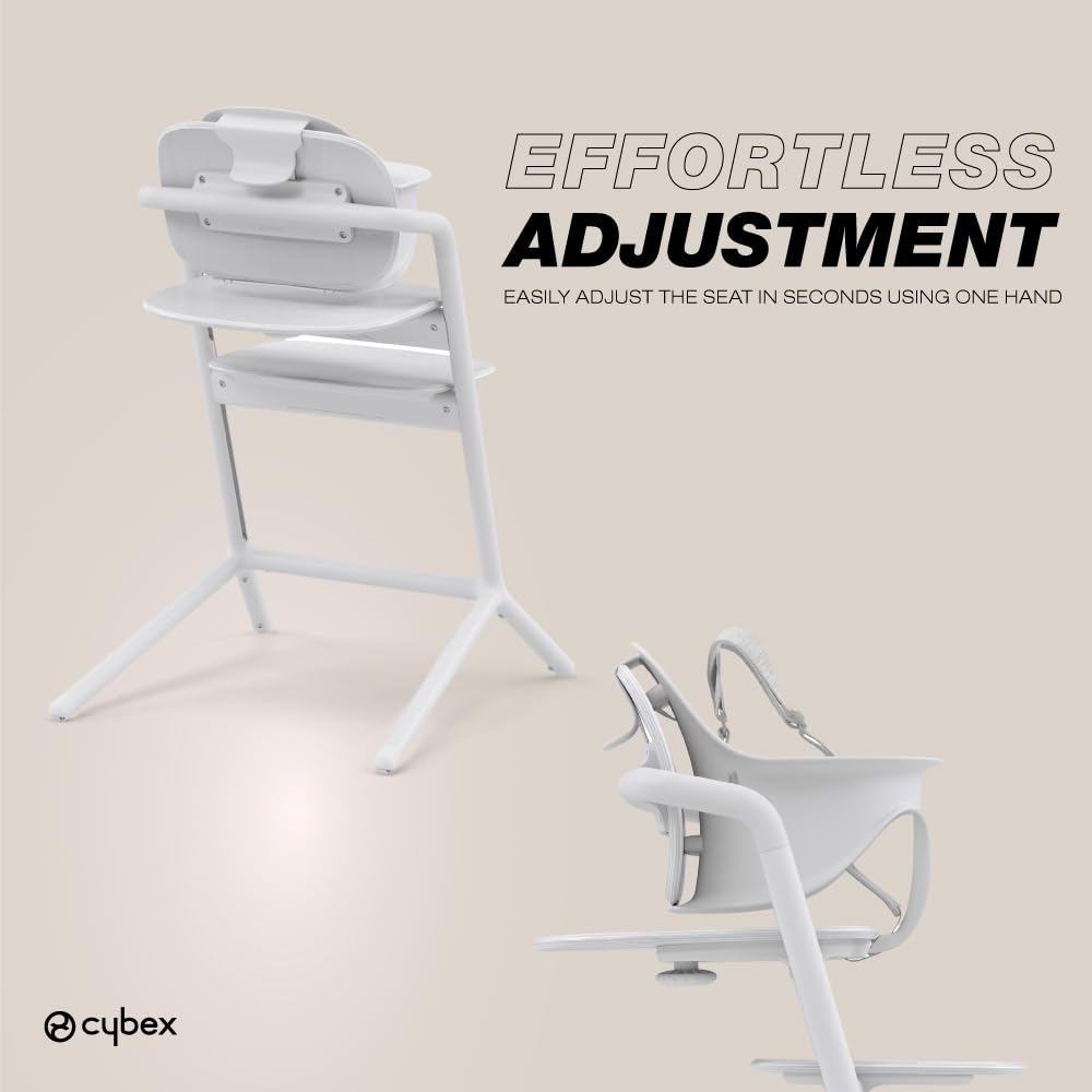 Foto 6 | Juego De Tronas Cybex Lemo 3 En 1 Con Juego Para Bebés Y Bandeja Para Aperitivos  Color Blanco - Venta Internacional.