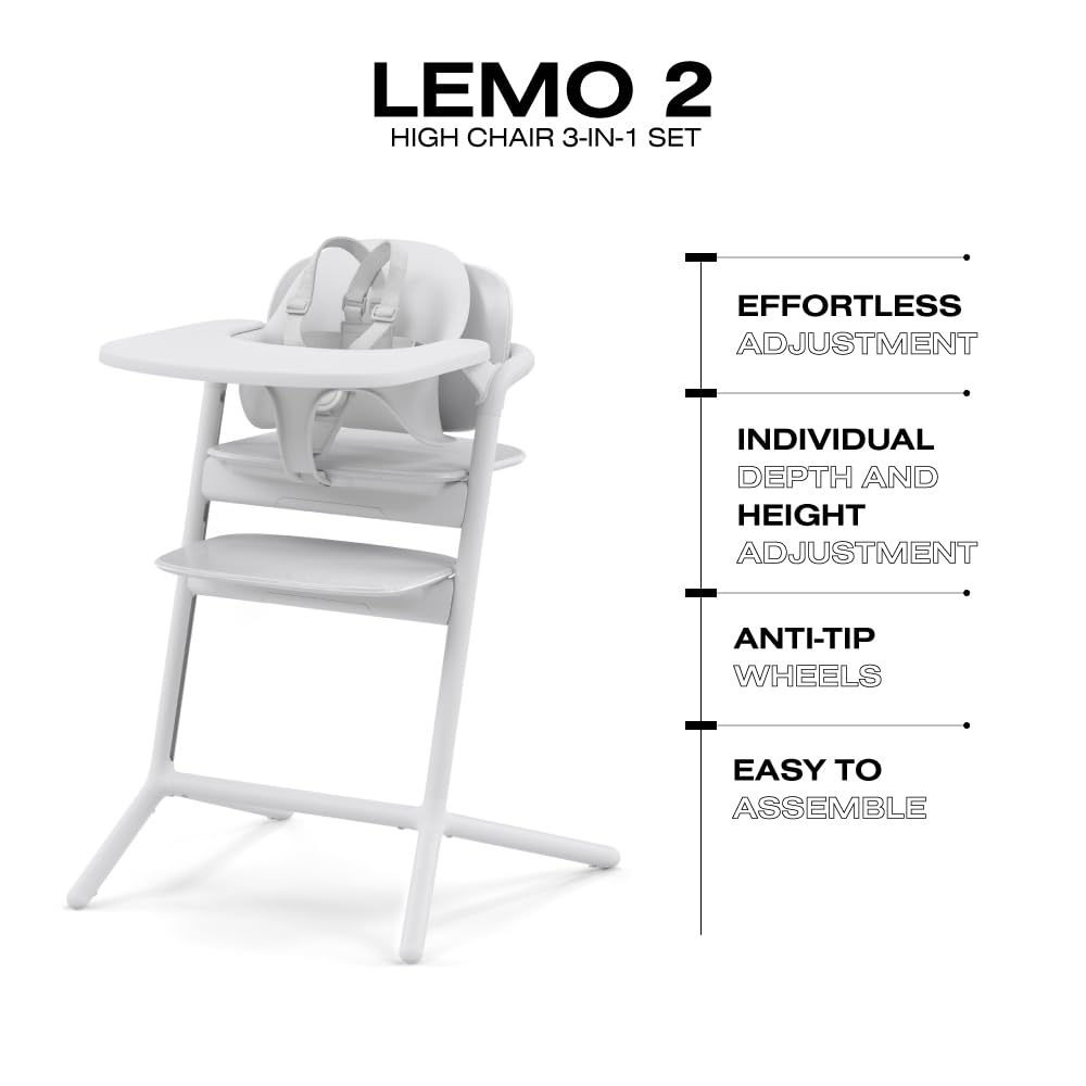 Foto 8 pulgar | Juego De Tronas Cybex Lemo 3 En 1 Con Juego Para Bebés Y Bandeja Para Aperitivos  Color Blanco - Venta Internacional.
