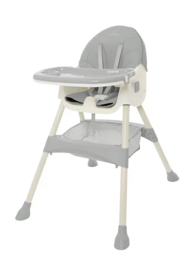 Foto 2 pulgar | Silla Alta Periquera Bebe Mecedora Con Llantas 5 En 1 Ajustable Y Plegable Asiento Piel Bandeja Extraíble Segura Col