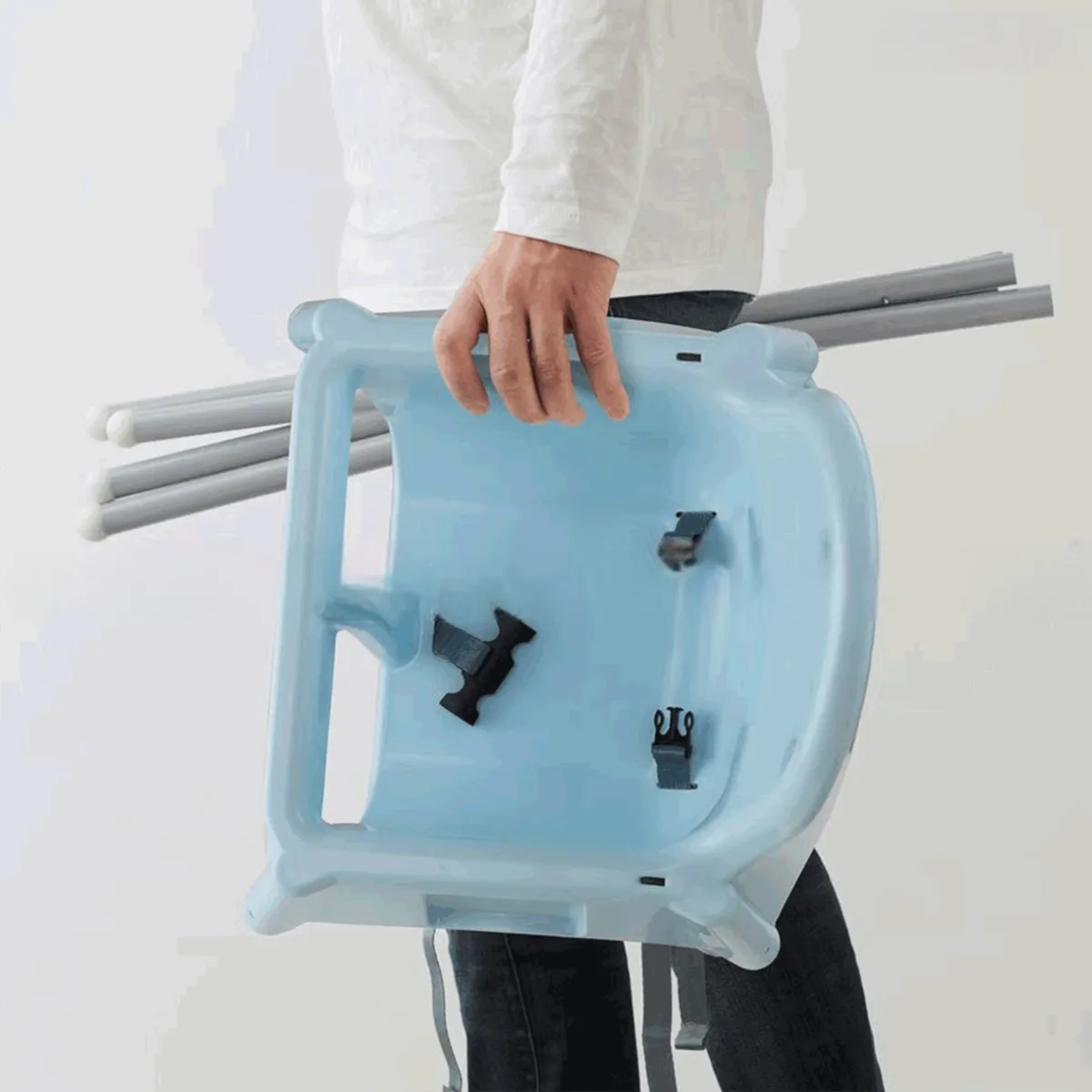 Foto 3 pulgar | Silla Periquera Para Bebé Aeiou Thc001 Antiderrapante Azul