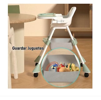 Foto 4 | Ajustable Silla Periquera Bebé Alta Para Comer Con Bandeja