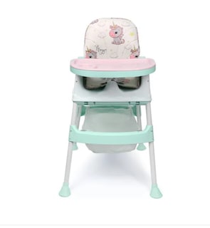 Foto 1 | Silla Periquera Bebé 3 En 1 Silla Alta Con Ruedas Ajustable