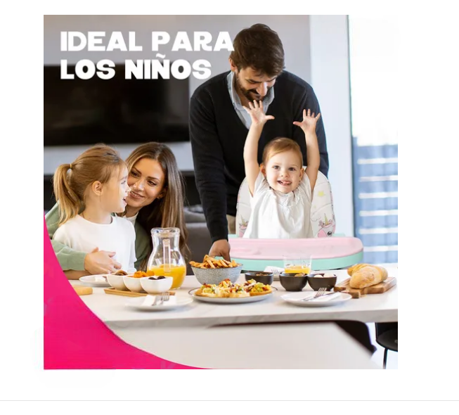 Foto 4 pulgar | Silla Periquera Bebé 3 En 1 Silla Alta Con Ruedas Ajustable