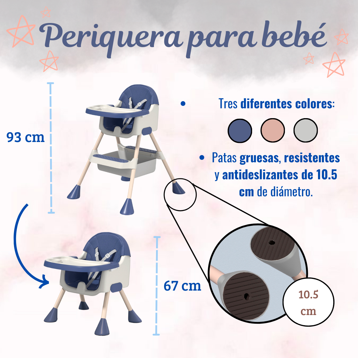 Foto 7 pulgar | Silla Periquera Komfort Para Bebé