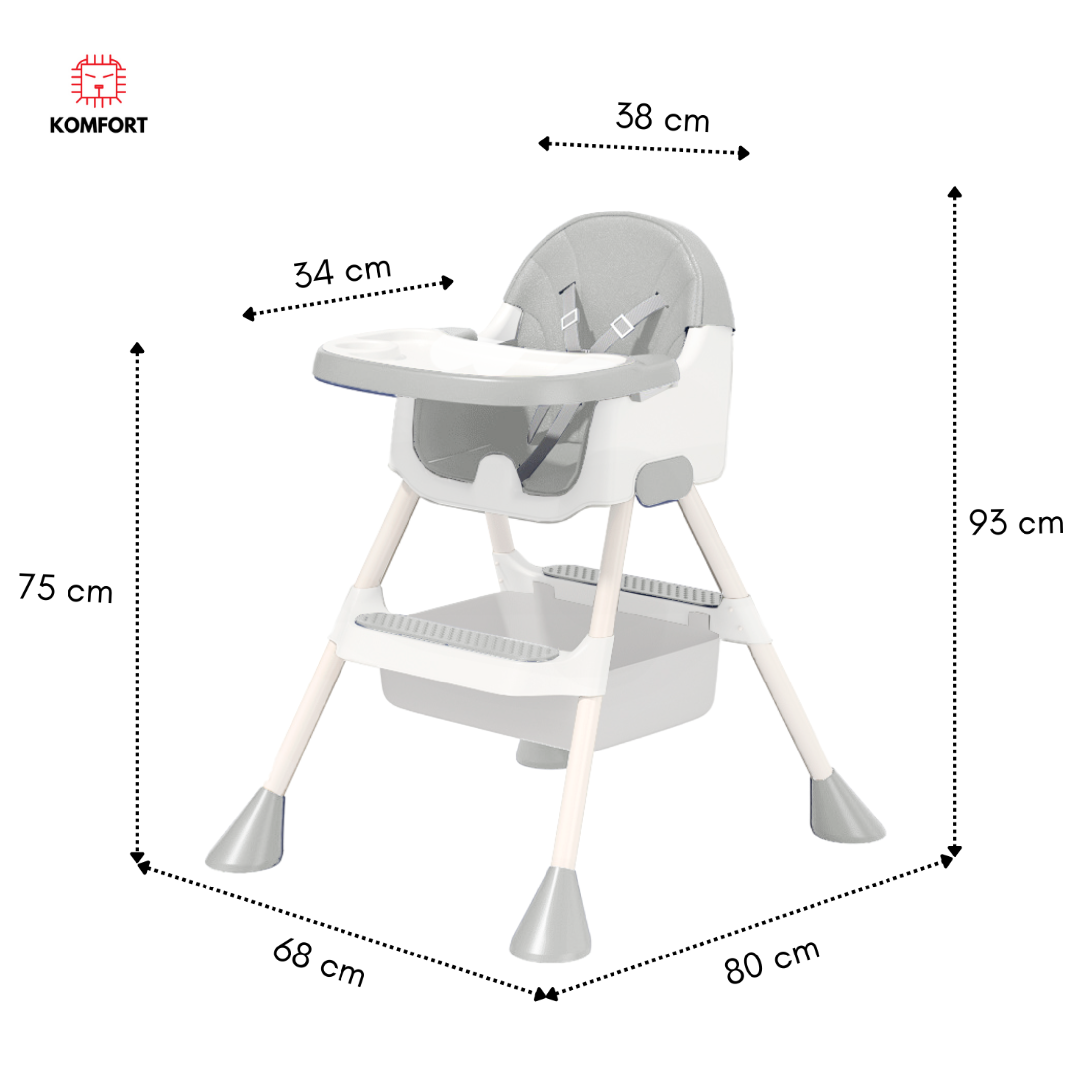 Foto 7 | Silla Periquera Komfort Para Bebé