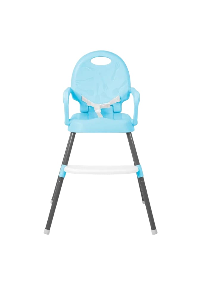 Silla Periquera para Bebé Alta Plegable Portátil 3 en 1 Azul $1,700