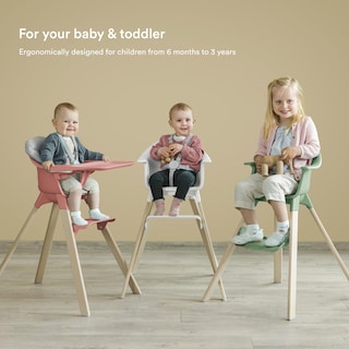 Foto 4 | Trona Stokke Clikk Negro/marrón Cálido De 6 A 36 Meses 15 Kg - Venta Internacional.
