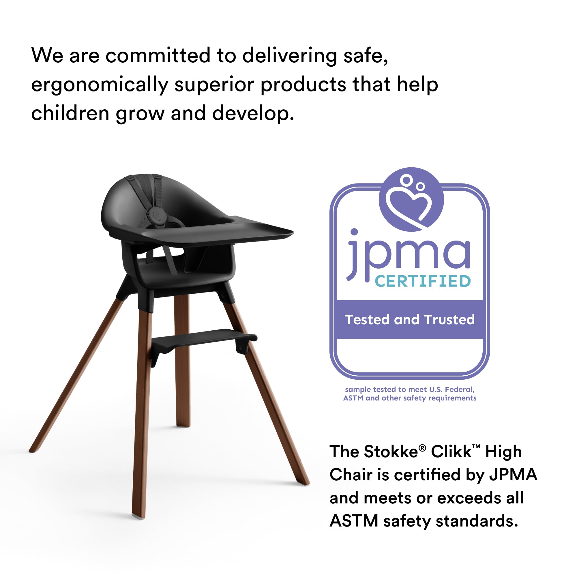 Foto 7 pulgar | Trona Stokke Clikk Negro/marrón Cálido De 6 A 36 Meses  15 Kg - Venta Internacional.