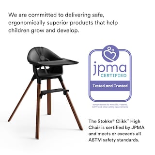 Foto 6 | Trona Stokke Clikk Negro/marrón Cálido De 6 A 36 Meses 15 Kg - Venta Internacional.