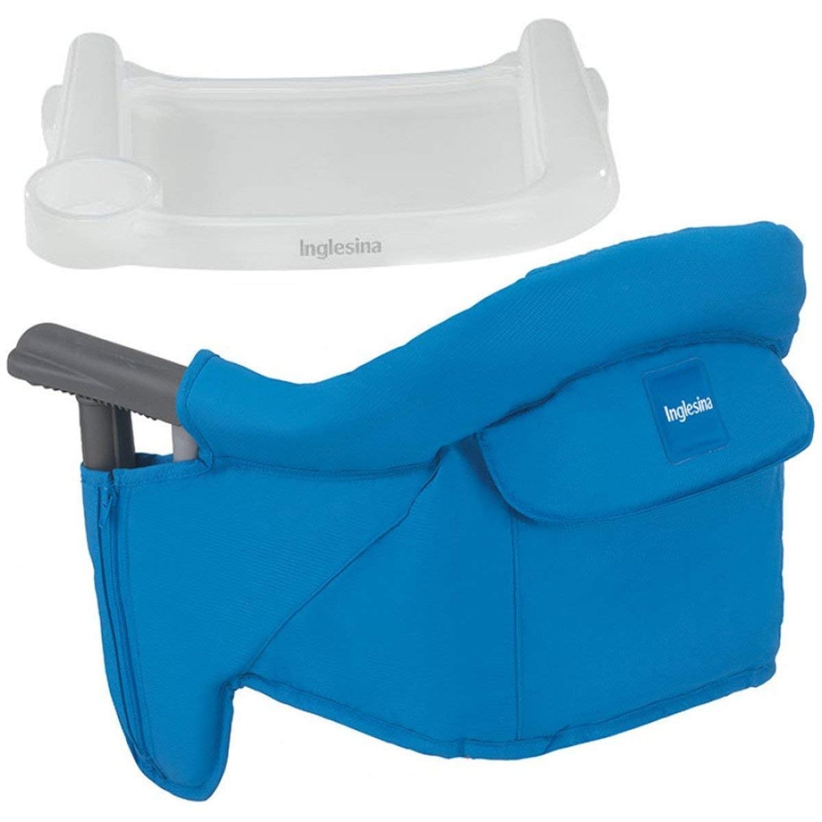 Trona Portátil Inglesina Fast Table Con Bandeja Rápida Azul - Venta Internacional. $3,539