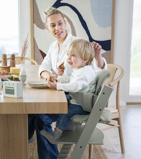 Foto 4 | Stokke Tripp Trapp Paquete Completo Chair/cojin Glacier/tray Arnes- Glacier Green