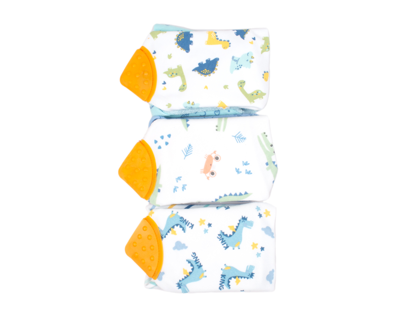 Foto 2 | Baberos Bandana Baby Mink BM15M color Azul 6 Piezas