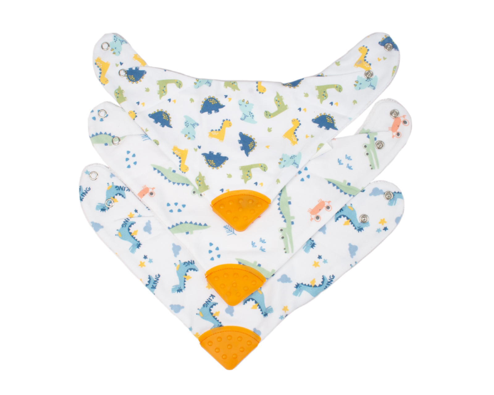Foto 5 pulgar | Baberos Bandana Baby Mink BM15M color Azul 6 Piezas