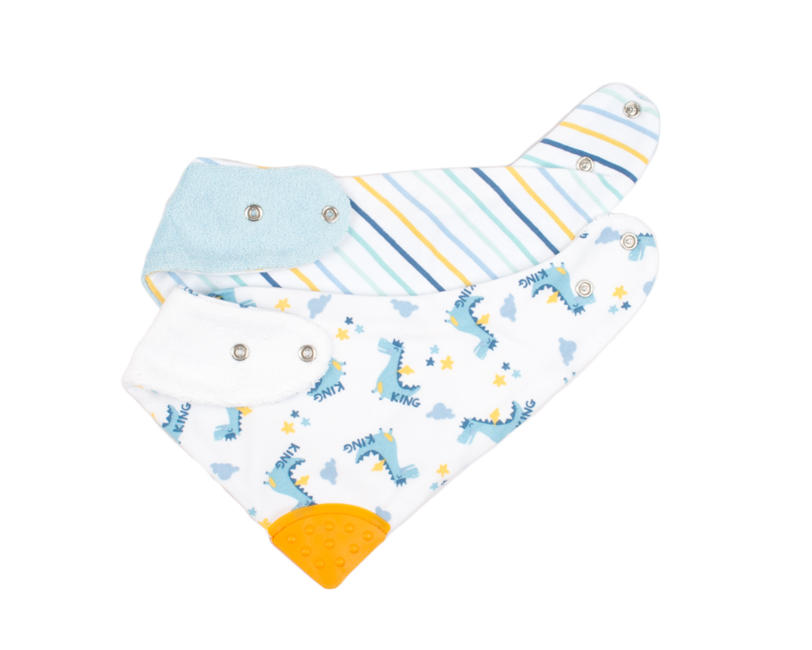 Foto 8 pulgar | Baberos Bandana Baby Mink BM15M color Azul 6 Piezas
