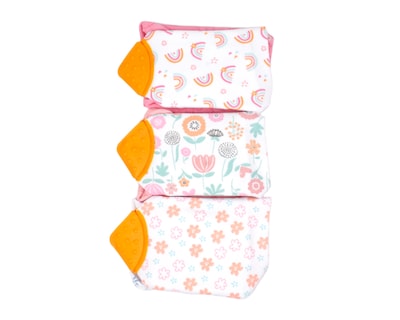 Foto 2 | Baberos Bandana Baby Mink Bm15m color Rosa 6 Piezas