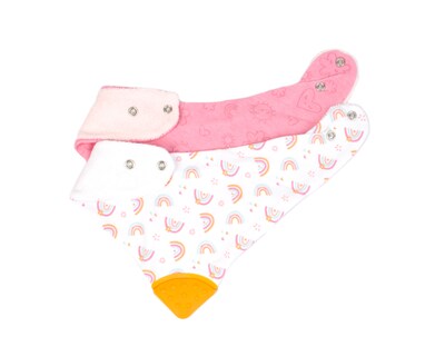 Foto 6 | Baberos Bandana Baby Mink Bm15m color Rosa 6 Piezas