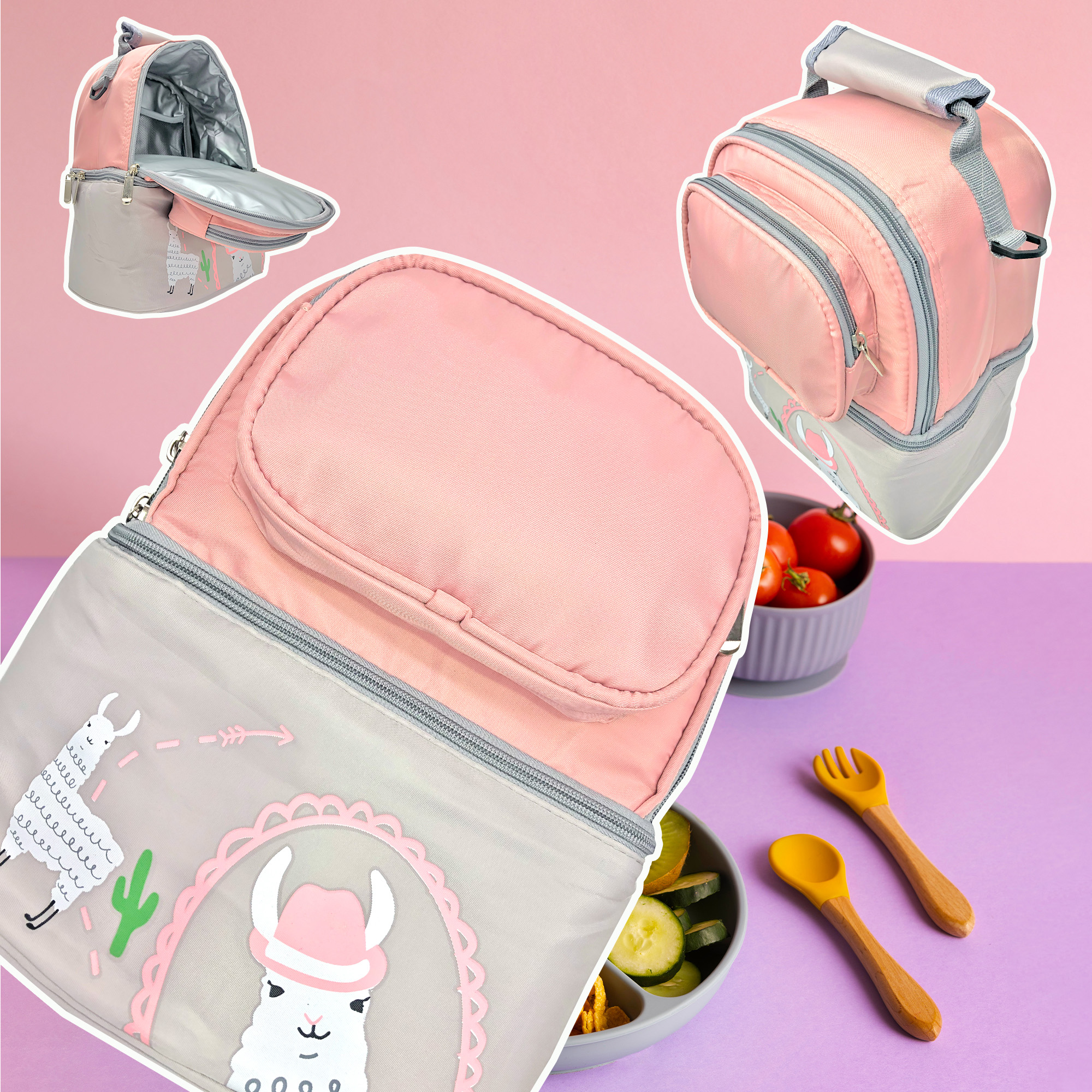 Foto 3 pulgar | Porta Biberones Ecobaby Original Rosa Mochila Térmica