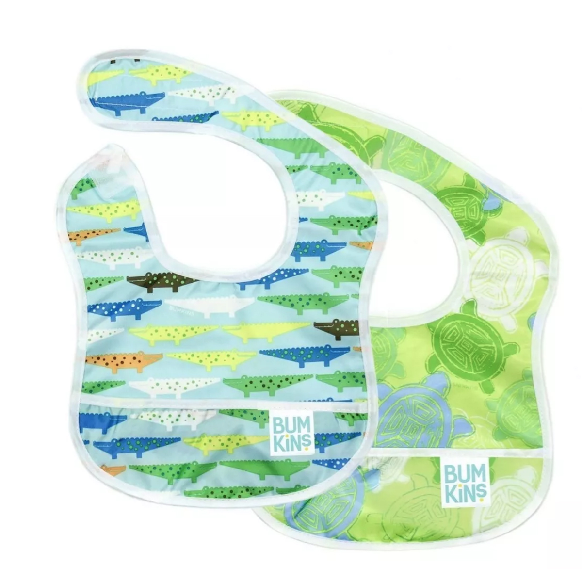 Babero Impermeable Sin Mangas Bumkins Cocodrilo Tortuga 2pz