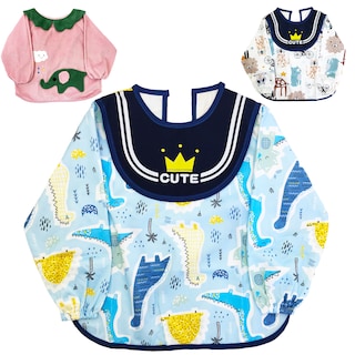 Foto 3 | Set De 3 Batas Para Bebés Ecobaby Original Tela Impermeable Reutilizable