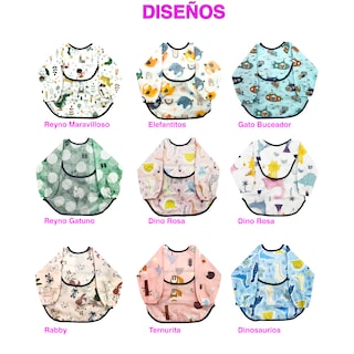 Foto 5 | Set De 3 Batas Para Bebés Ecobaby Original Tela Impermeable Reutilizable