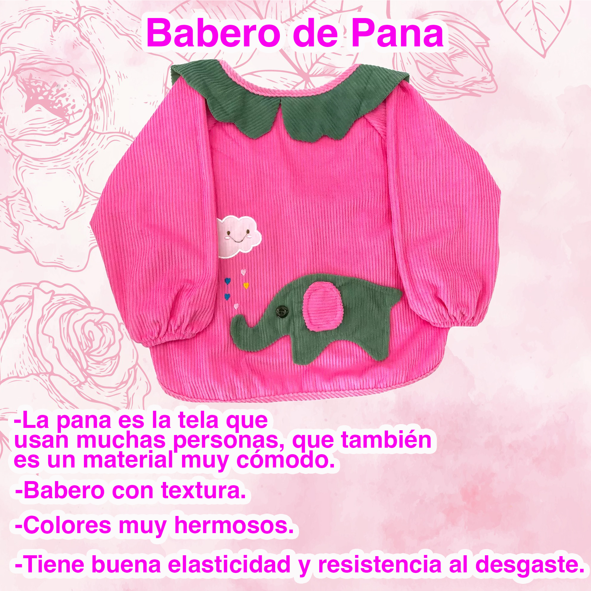 Foto 6 | Set De 3 Batas Para Bebés Ecobaby Original Tela Impermeable Reutilizable