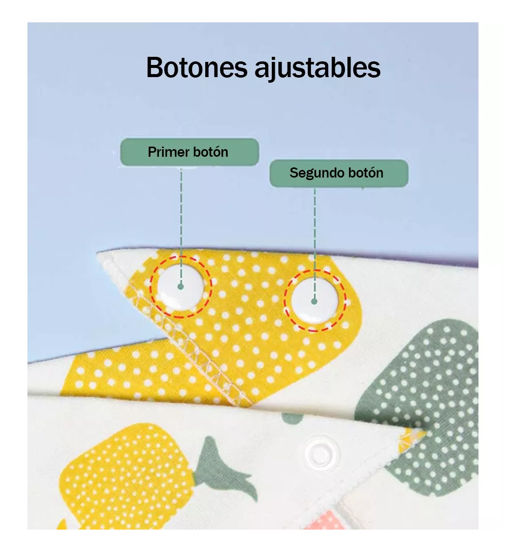 Foto 5 | Baberos Bandana Absorbentes y Suaves 15 piezas para Bebés