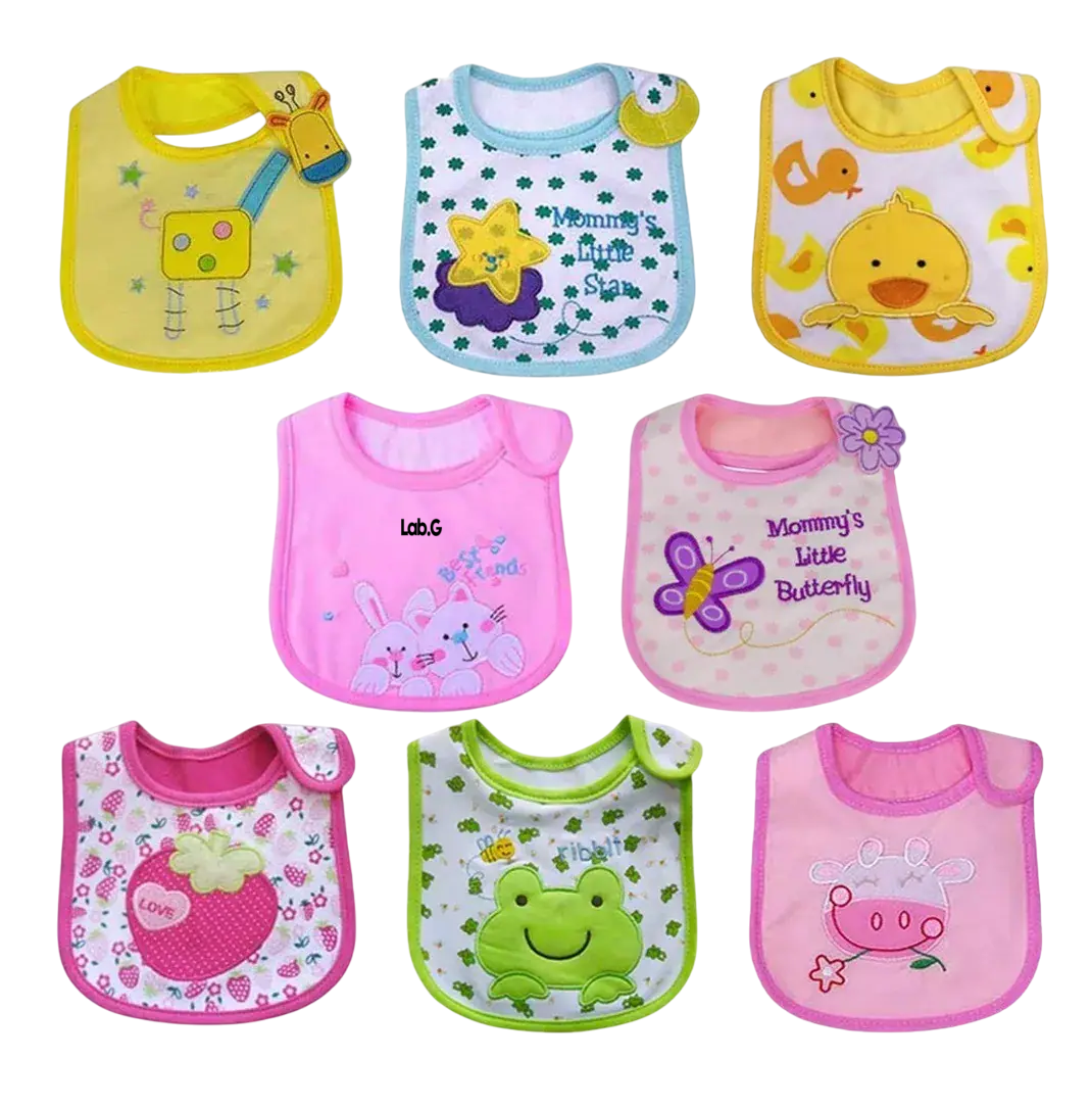 Foto 1 | Babero Impermeable 8 piezas Multicolor para Bebé Recién Nacido