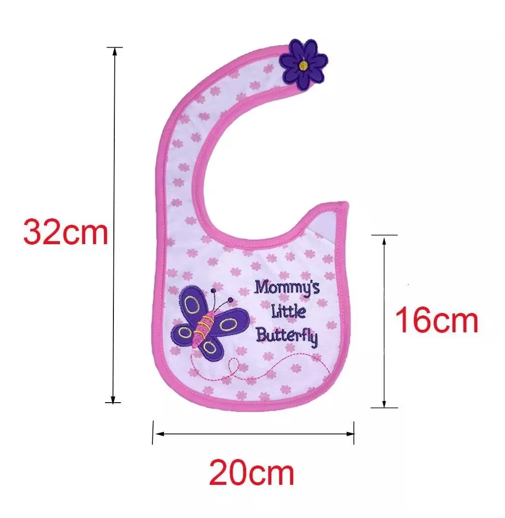 Foto 4 pulgar | Babero Impermeable 8 piezas Multicolor para Bebé Recién Nacido