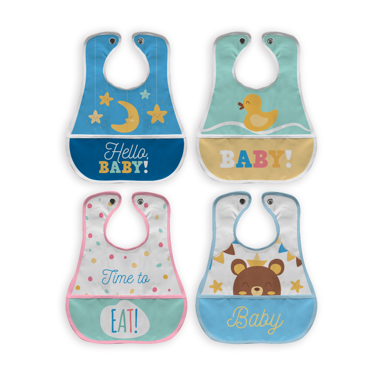 Foto 2 pulgar | Baberos Impermeables Beikia Baby
