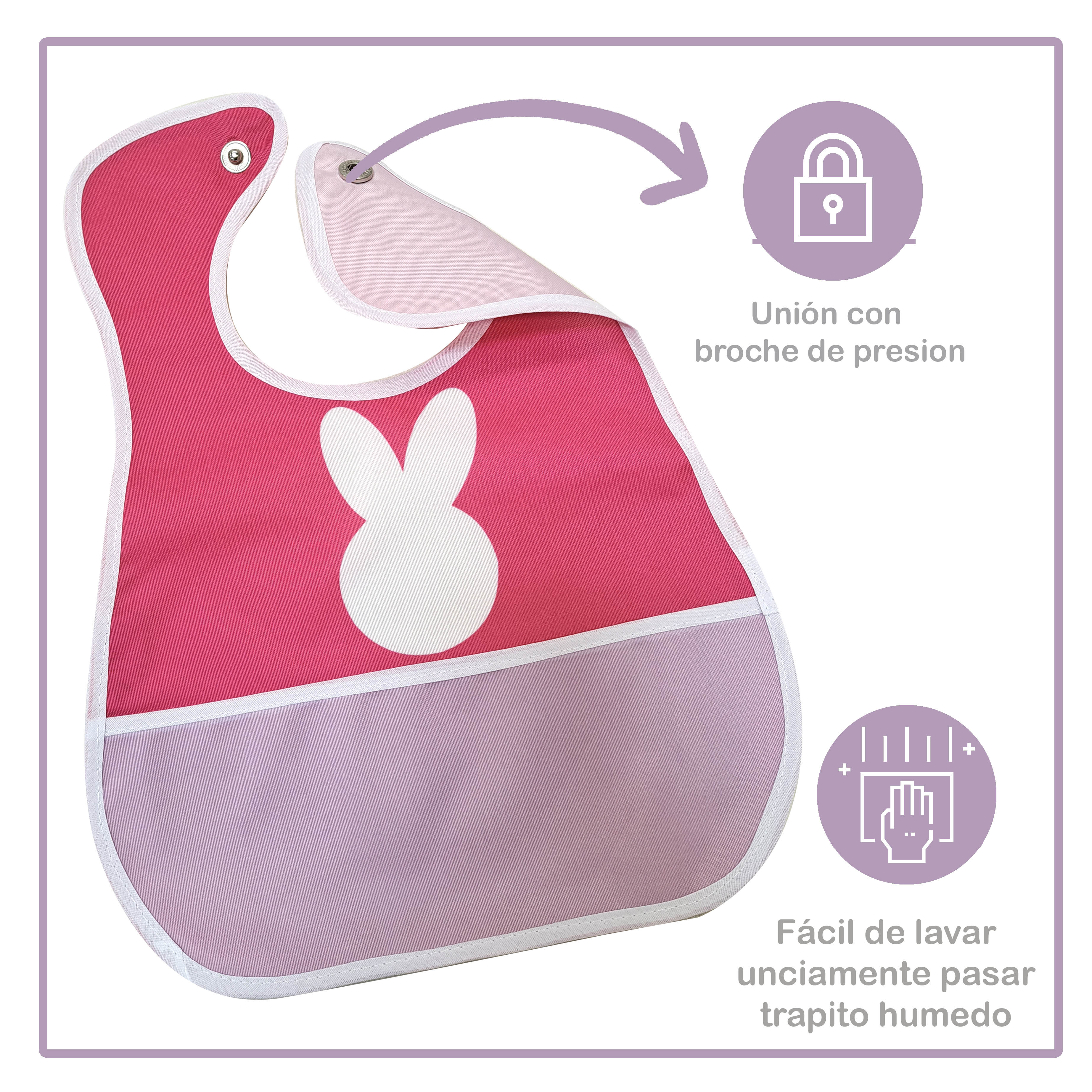 Foto 3 | Baberos Impermeables Beikiakids para Bebés