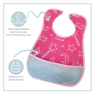 Foto 3 | Baberos Impermeables Beikiakids Multicolor para Bebé