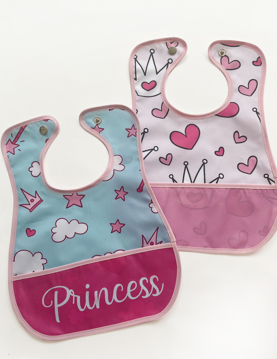 Foto 5 pulgar | Baberos Impermeables Beikiakids Multicolor para Bebé