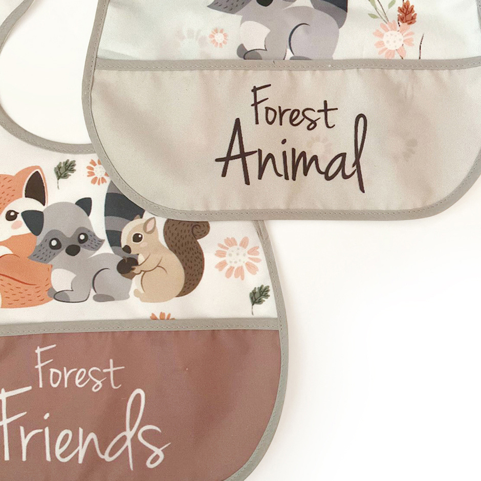 Foto 4 | Baberos Impermeables Beikiakids Forest Friends para Bebé