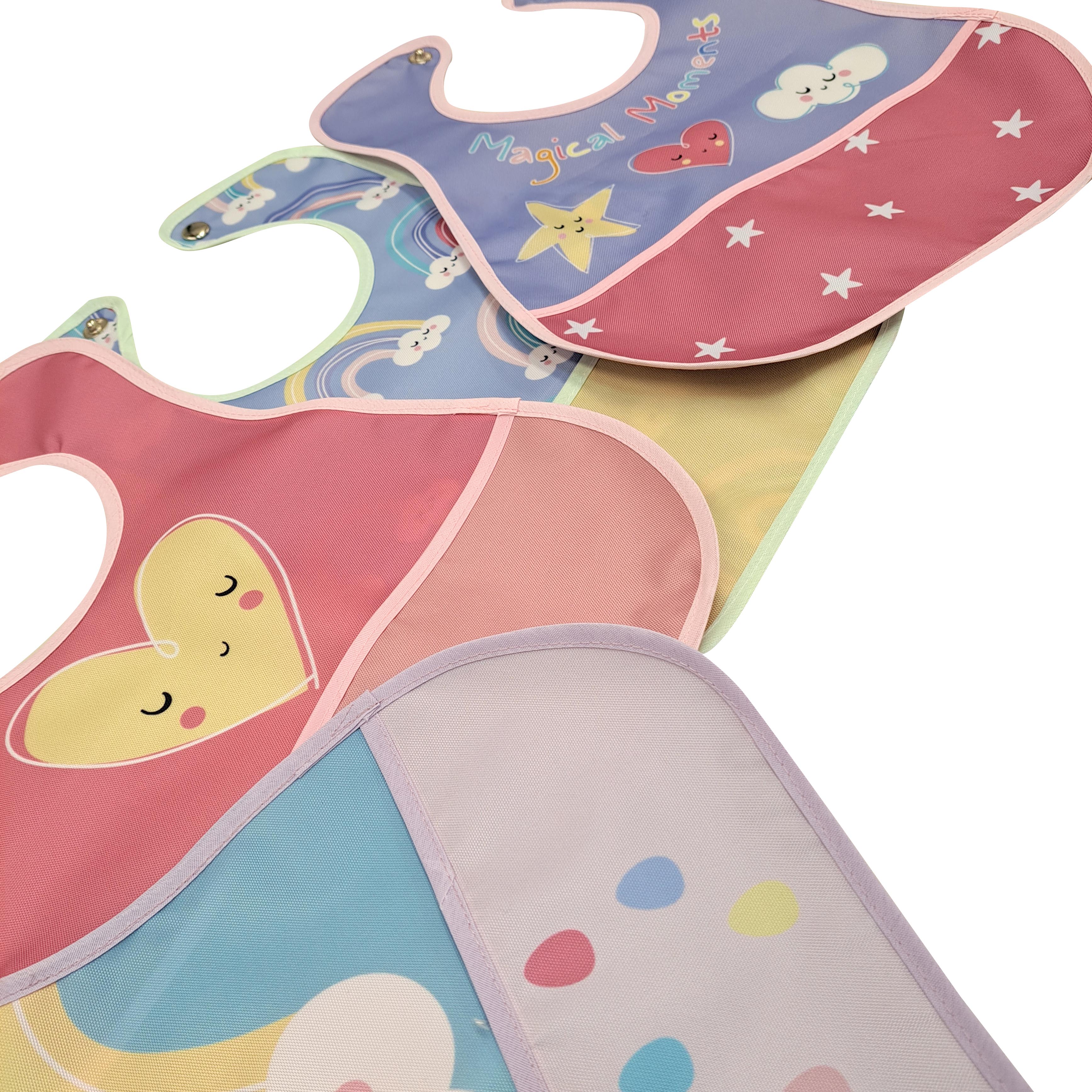 Foto 5 pulgar | Baberos para Bebé Beikiakids Impermeable Magic 4 Piezas