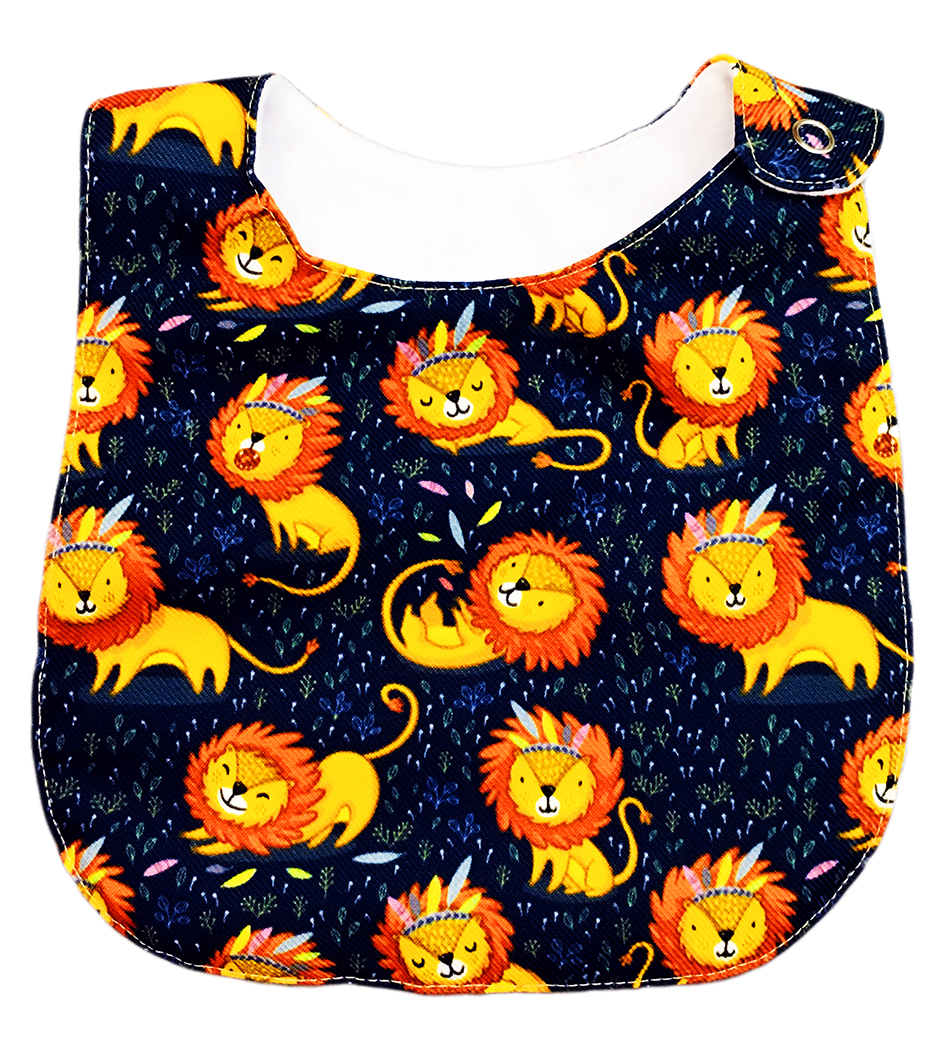 Foto 7 | Kit de 4 Baberos Para Bebé Luulu León Impermeable de Algodón Orgánico