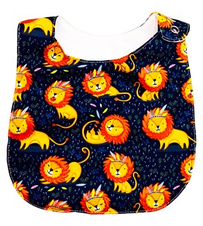 Foto 7 | Kit de 4 Baberos Para Bebé Luulu León Impermeable de Algodón Orgánico